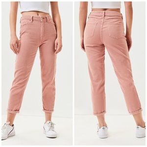 PACSUN Pac Sun Hibiscus Pink Corduroy Mom Jeans Cords 24 1
